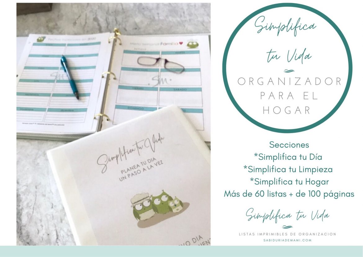Simplifica tu Vida: Planea un día a la vez, Organizador del Hogar Imprimible!